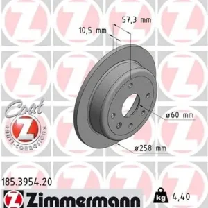 Zamów teraz Tarcza hamulcowa ZIMMERMANN 185.3954.20