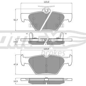 Wybór klientów Zestaw klocków hamulcowych, hamulce tarczowe TOMEX BRAKES TX 18-71
