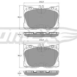 Tylko dziś Zestaw klocków hamulcowych, hamulce tarczowe TOMEX BRAKES TX 18-75