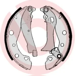 Oferta czasowa Zestaw szczęk hamulcowych BREMBO S 23 506