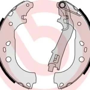 Zestaw szczęk hamulcowych BREMBO S 23 533 Wyprzedaż