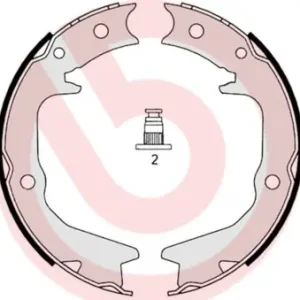 Zestaw szczęk hamulcowych, hamulec postojowy BREMBO S 54 519 Bestseller