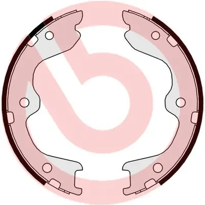 Zestaw szczęk hamulcowych, hamulec postojowy BREMBO S 56 544 Wysoka jakość