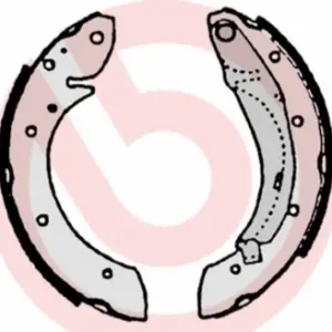 Bezpieczne zakupy Zestaw szczęk hamulcowych BREMBO S 61 522