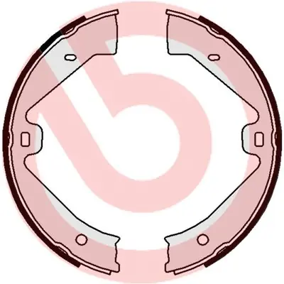 Zestaw szczęk hamulcowych, hamulec postojowy BREMBO S 65 505 Ostatnia szansa
