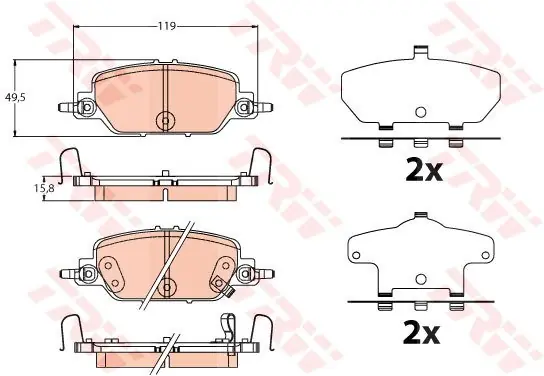 Ograniczona ilość KLOCKI HAMULC. HONDA CR-V 17- TYŁ