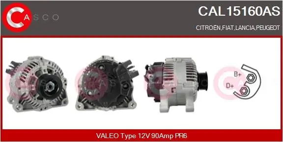 ALTERNATOR 12V 90A Rabat