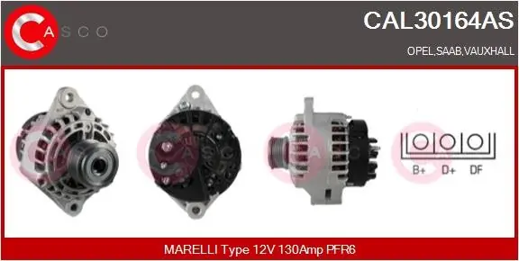 ALTERNATOR 12V 130A CASCO CAL30164AS Wyjątkowa oferta