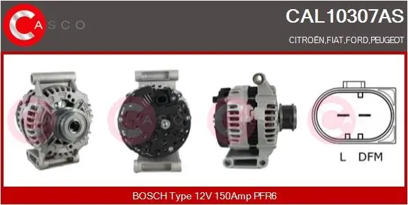 Tylko dziś ALTERNATOR 12V 150A CASCO CAL10307AS