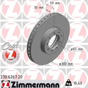 Popularny Tarcza hamulcowa ZIMMERMANN 230.6267.20 2996122